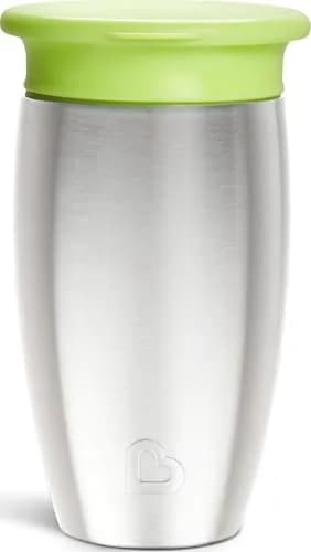 Munchkin Stainless Steel Miracle 360 Sippy Cup 296ml (10 Ounce) | Spill Proof & Insulated for Toddlers 12+ Months thumbnail 1