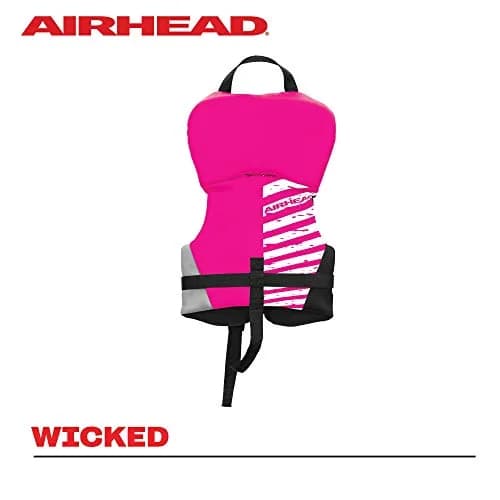 AIRHEAD Infant Type II Life Jacket | US Coast Guard Approved | Quick-Dry, Secure Buckles & Zipper, Hot Pink thumbnail 3