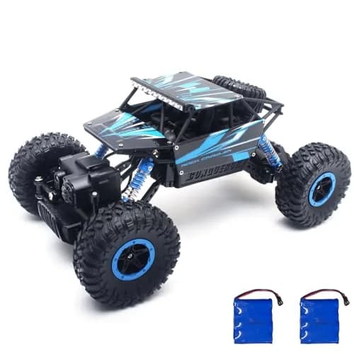 Cheerwing Rock Crawler 1:18 Scale 4WD Remote Control Car 270mm x 160mm x 130mm | Off-Road RC Monster Truck with 2 Batteries thumbnail 1