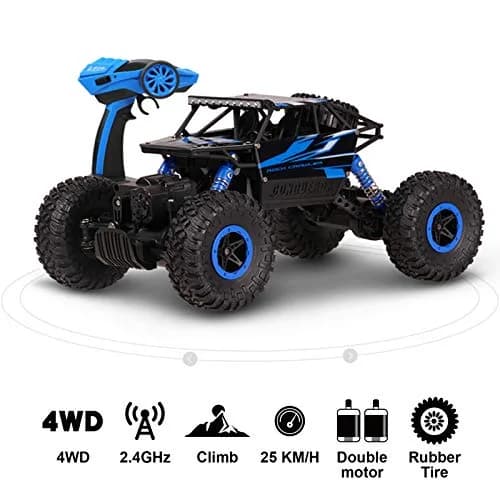 Cheerwing Rock Crawler 1:18 Scale 4WD Remote Control Car 270mm x 160mm x 130mm | Off-Road RC Monster Truck with 2 Batteries thumbnail 6