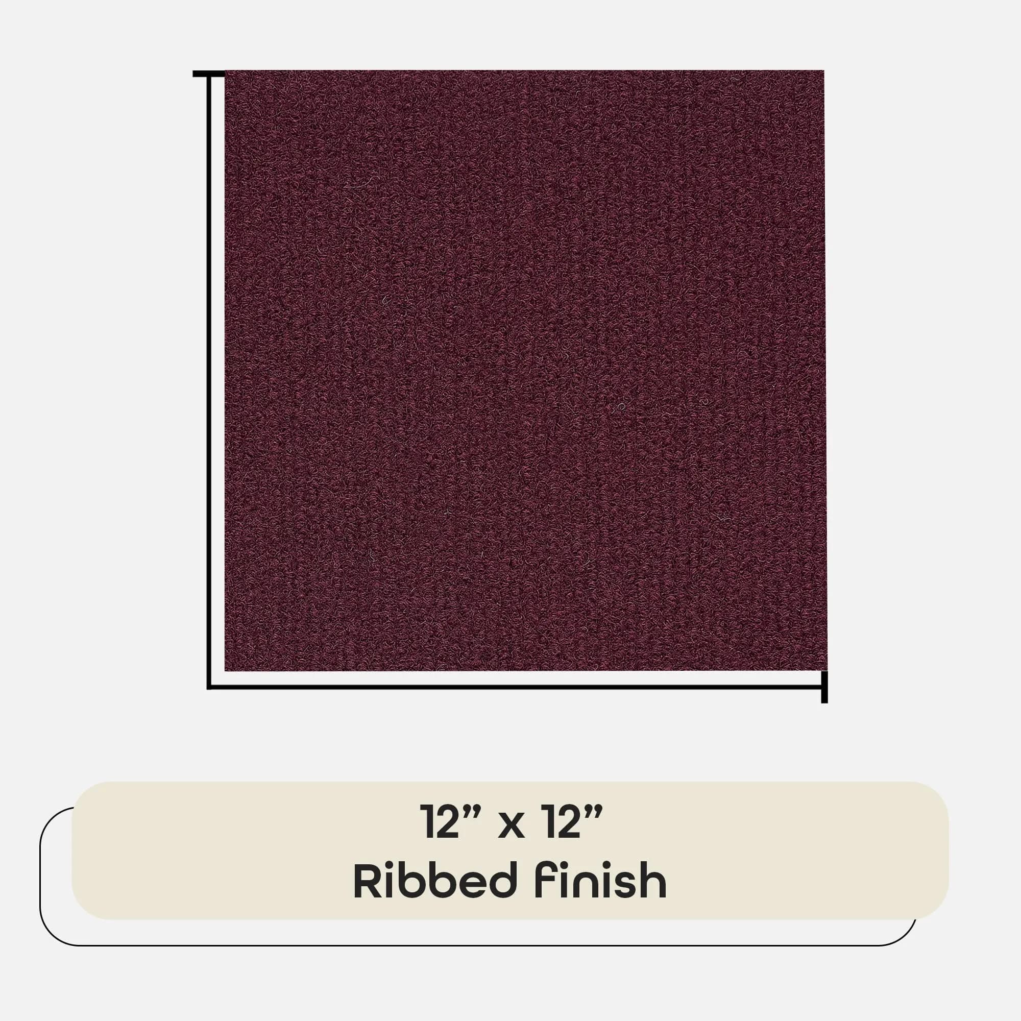 Achim Nexus Burgundy 12x12 Self Adhesive Carpet Floor Tile 12 Tiles (12 sq ft) | Easy DIY Installation for Home & Office - view 3