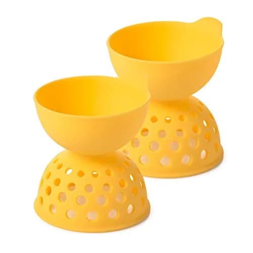 OXO Good Grips 2 Piece Silicone Egg Poaching Set | Perfect Poached Eggs Made Easy thumbnail 1
