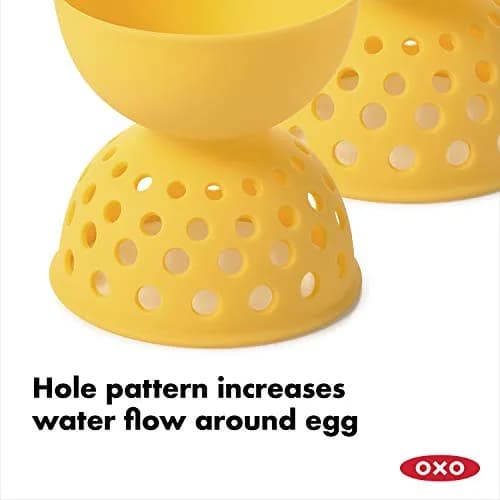 OXO Good Grips 2 Piece Silicone Egg Poaching Set | Perfect Poached Eggs Made Easy thumbnail 6