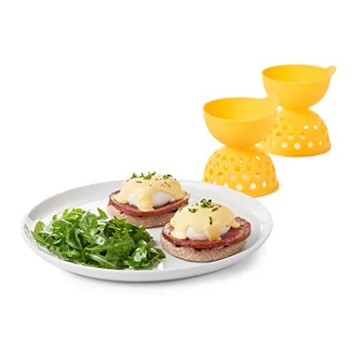 OXO Good Grips 2 Piece Silicone Egg Poaching Set | Perfect Poached Eggs Made Easy thumbnail 9