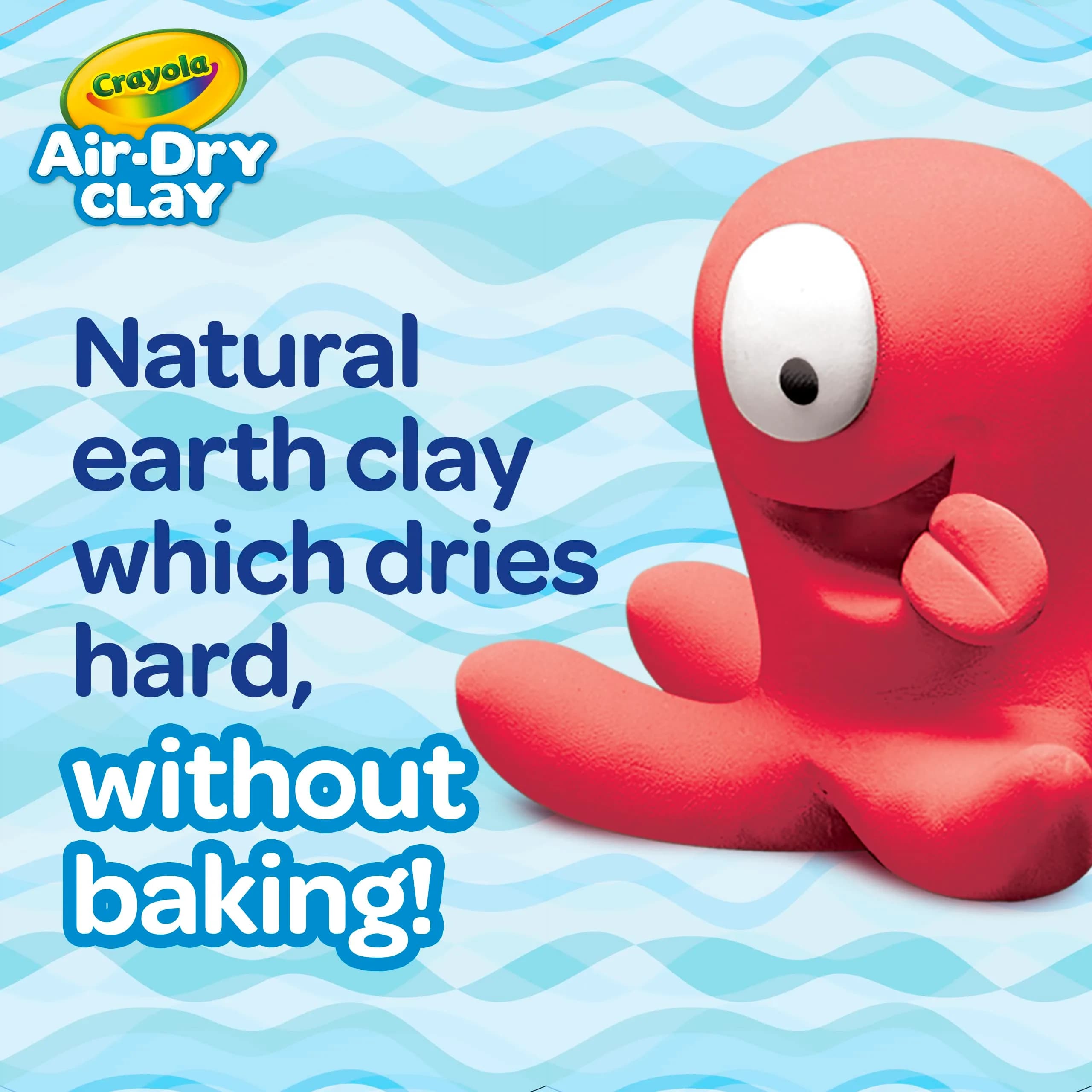 Crayola Air Dry Clay for Kids (5 lb / 2.27 kg), Reusable Bucket of Terra Cotta Clay for Sculpting | Non-Toxic Arts and Crafts Supplies - view 5