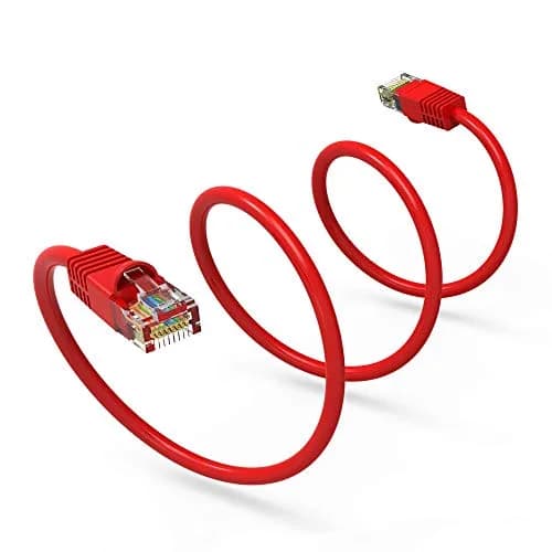 iMBAPrice Cat6 Ethernet Patch Cable 6 Inch Red 10-Pack | 10Gbps 550MHz Pure Copper thumbnail 6