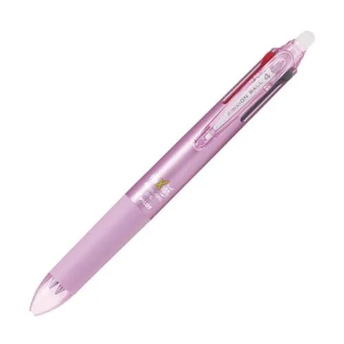 Pilot Frixion 4 Color Ballpoint Pen, Pink Body | Erasable Gel Ink, 1 Count thumbnail 1