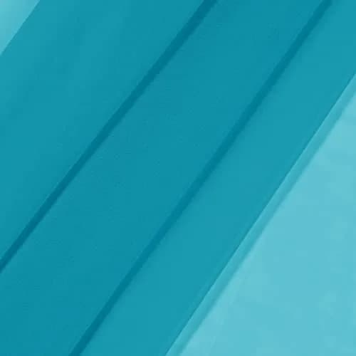 Pairs to Go Victoria Voile Modern Sheer Rod Pocket Window Curtains for Living Room (2 Panels), 59 in x 95 in, Turquoise thumbnail 5