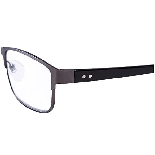 EYEGUARD Metal Deluxe Rectangular Reading Glasses 1.00 Diopter | Professional Look for Men thumbnail 8