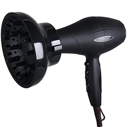 Hairizone Universal Hair Diffuser for Curly & Wavy Hair | 15.7 cm (6.2 in) Diameter, Shiny Black thumbnail 4