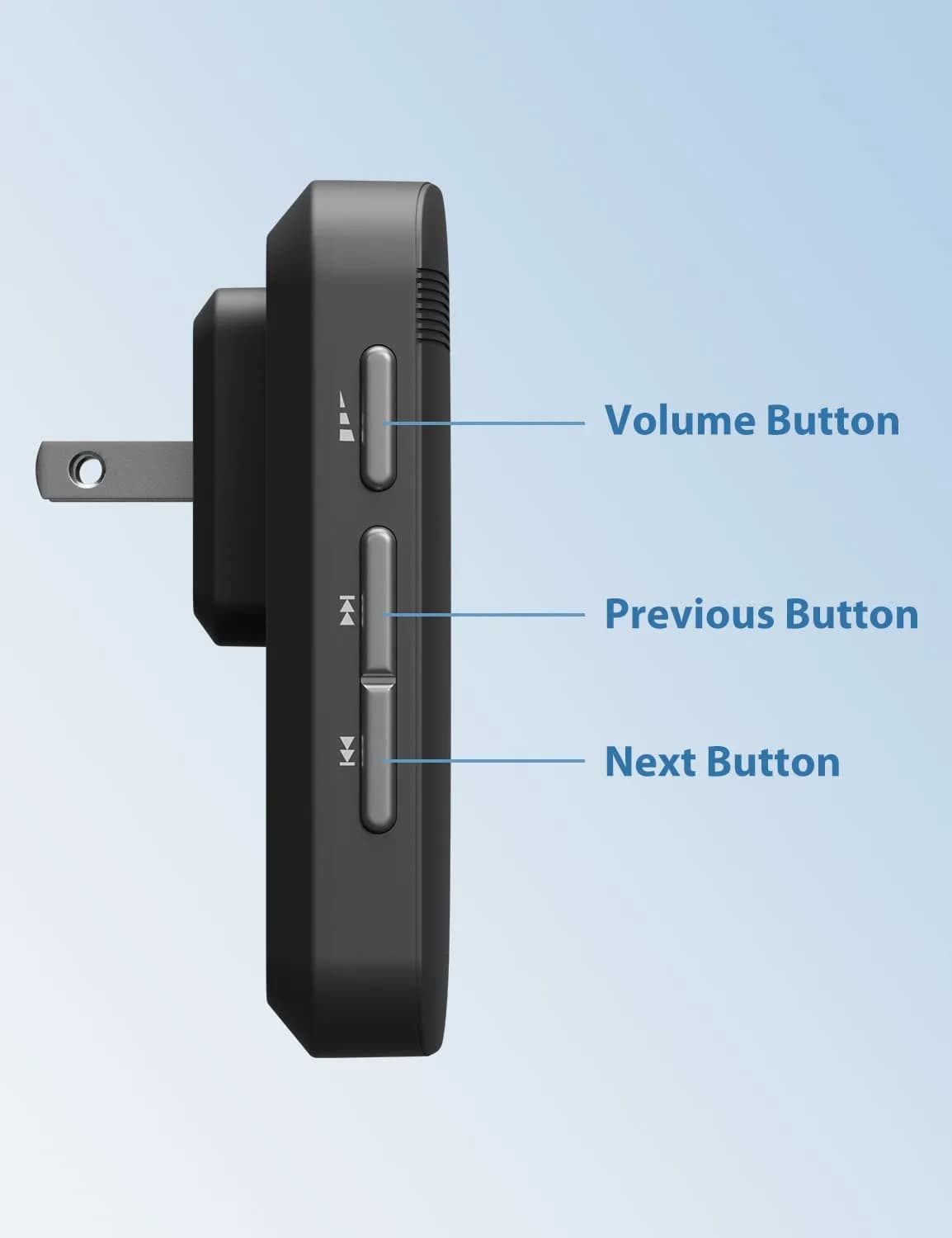 AVANTEK Wireless Doorbell Kit 1300 ft Range, Black | Waterproof Transmitter & 2 Plug-in Receivers - view 6