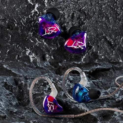 YINYOO KZ-ZST Hybrid In-Ear Monitor Headphones 1BA+1DD 10mm Driver | HiFi Wired Earbuds with Detachable Cable thumbnail 7