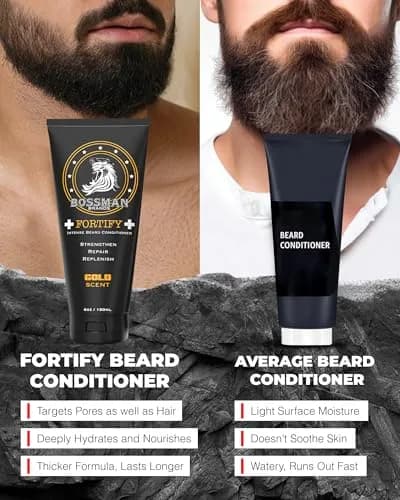 Bossman Fortify Intense Beard Conditioner Gold Scent 177ml (6 Fl Oz) | Deeply Moisturizes & Strengthens Beard thumbnail 5