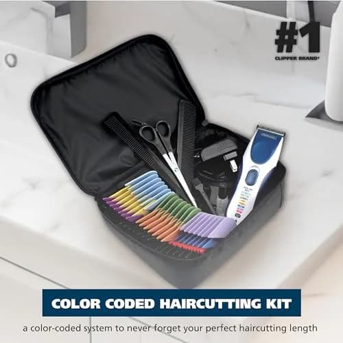 Wahl Color Pro Cordless Rechargeable Hair Clipper & Trimmer 9649P | 0.5mm - 25mm Cutting Lengths thumbnail 2