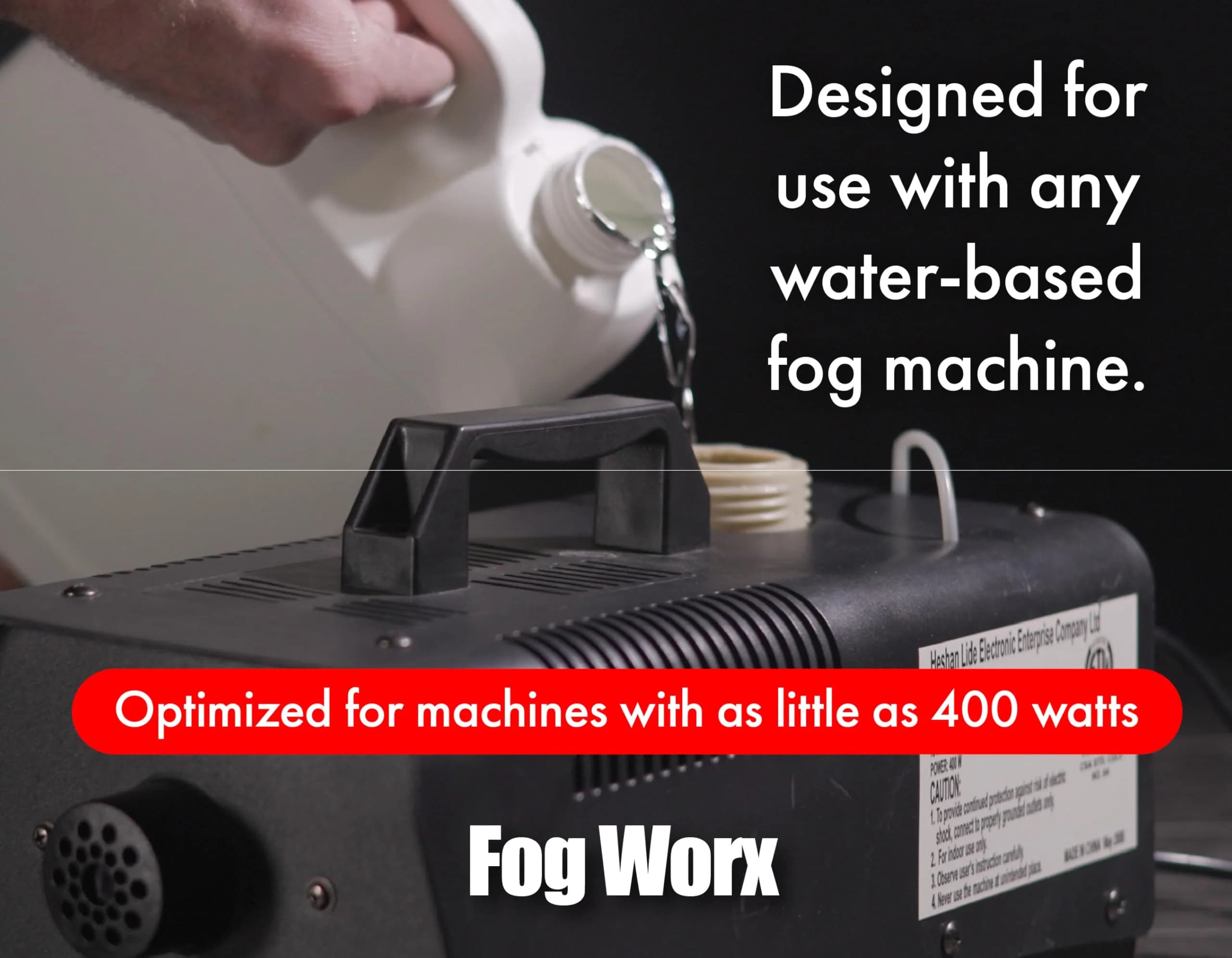 FogWorx Fog Juice - 1 Gallon of Organic Fog Fluid (128 oz) - Medium Density, High Output, Long Lasting Fog Machine Fluid for 400 Watt to 1500 Watt Machines thumbnail 3