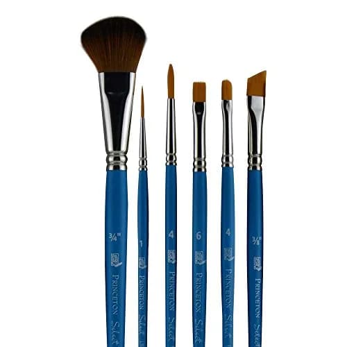 Princeton Select Artiste Series 3750 Paint Brush Set of 6 | Versatile Synthetic Bristles for Acrylic, Watercolor, Oil thumbnail 3