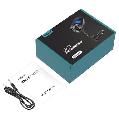 Nulaxy Bluetooth 5.0 Car Adapter FM Transmitter with 1.44" LCD Screen & USB Charger | 12V-24V Input thumbnail 7