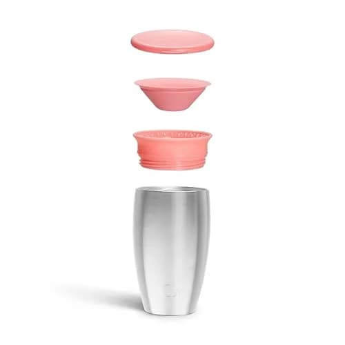 Munchkin Stainless Steel Miracle 360 Sippy Cup 296ml (10 Ounce) | Spill-Proof Toddler Cup for Ages 1+ thumbnail 3