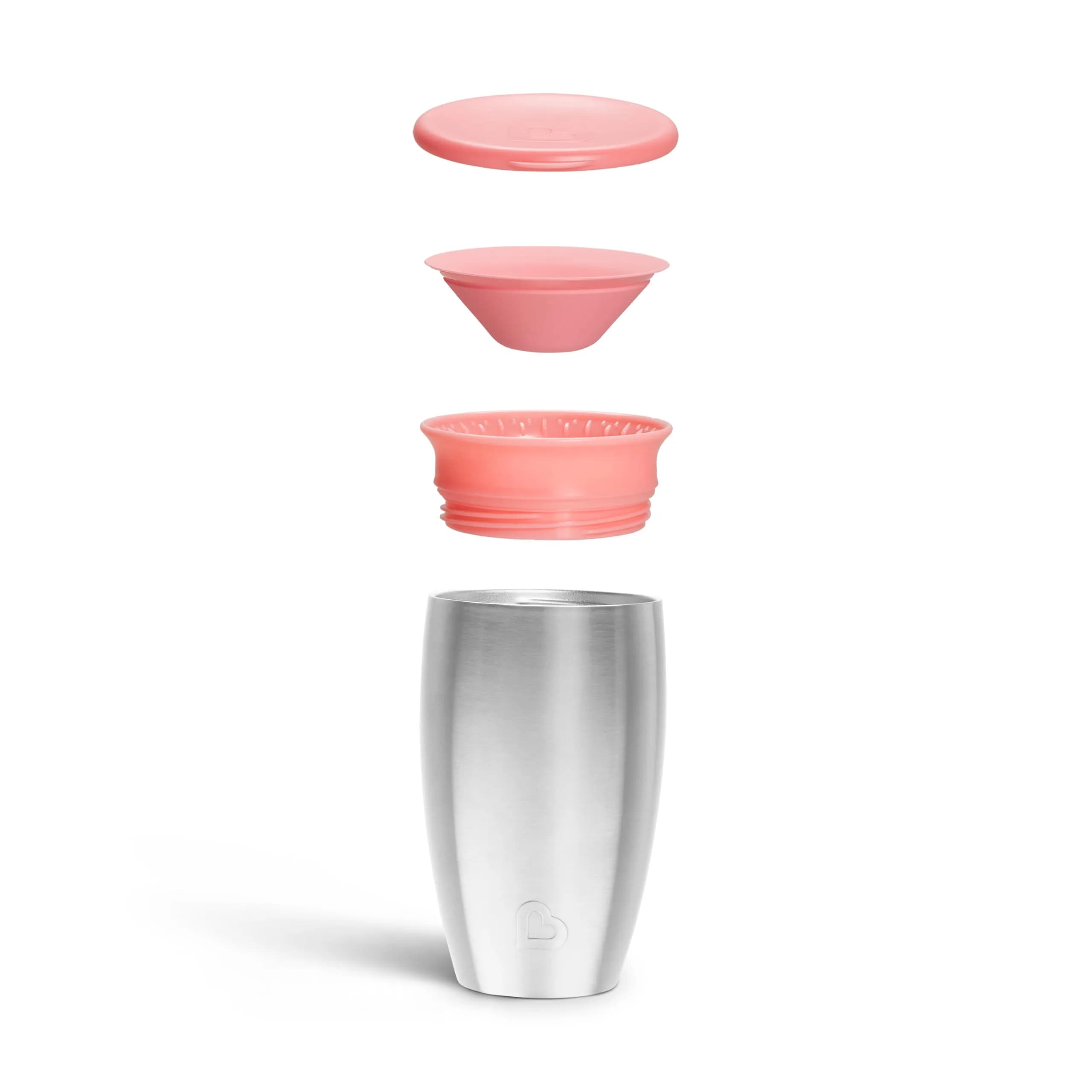 Munchkin Stainless Steel Miracle 360 Sippy Cup 296ml (10 Ounce) | Spill-Proof Toddler Cup for Ages 1+ - view 3