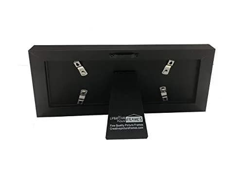 Creative Picture Frames 4x9 Black Dollar Frame with Mat & Stand | Eco-Friendly Molding, Full Glass thumbnail 3