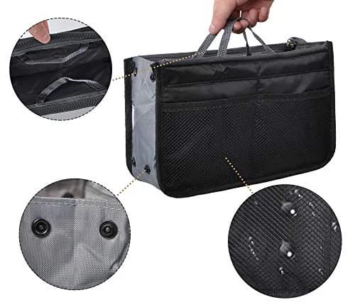 Vercord Purse Organizer Insert for Handbags Large | 13 Pockets Nylon with Adjustable Sides thumbnail 5