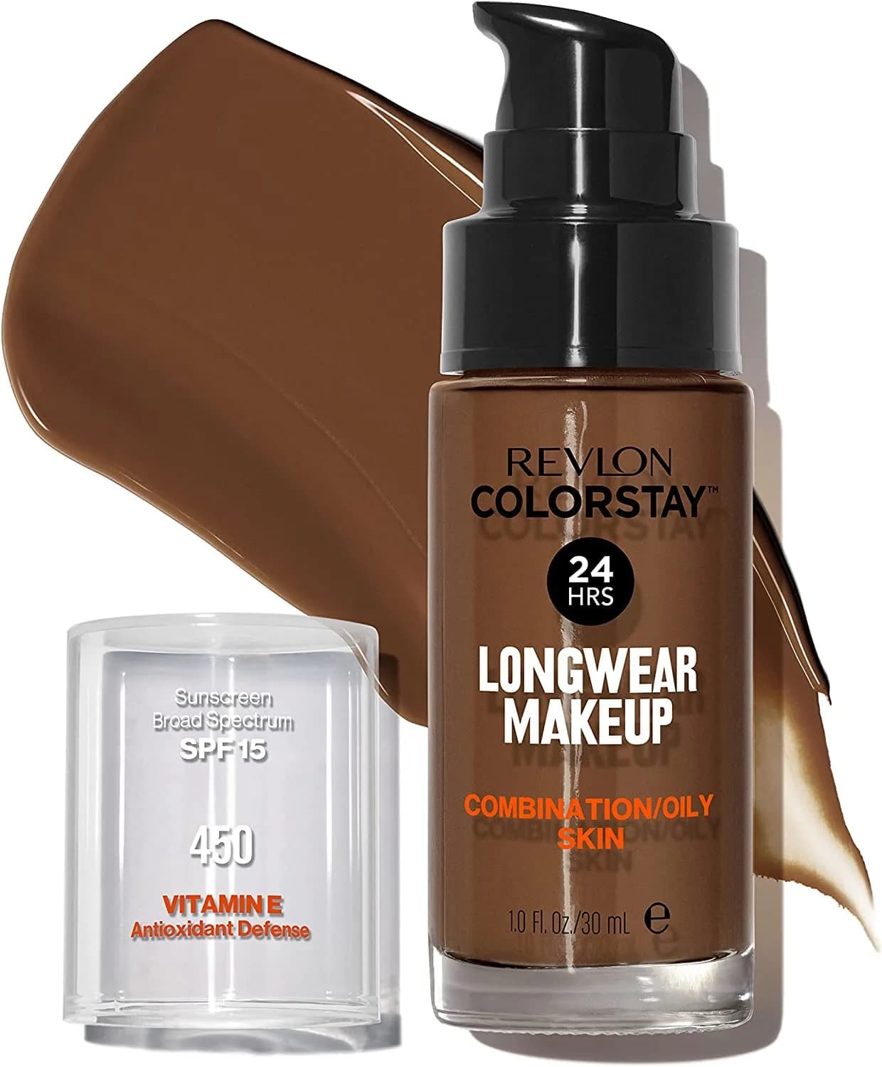 Revlon Colorstay Foundation for Combination/Oily Skin, Mocha, 30ml (1 Fl Oz) thumbnail 2