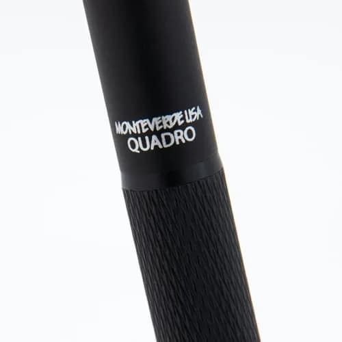 Monteverde USA Quadro 4-in-1 Multifunction Pen Black | Brass Barrel, Knurled Grip, 0.5mm Pencil & 3 Ballpoints thumbnail 9