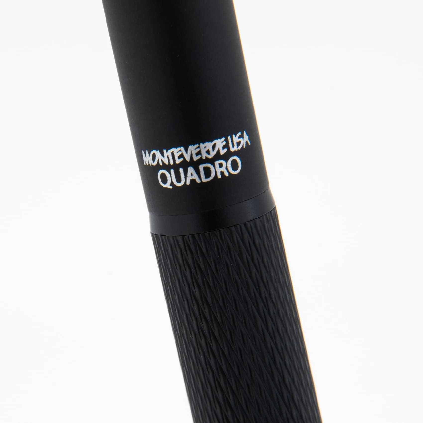 Monteverde USA Quadro 4-in-1 Multifunction Pen Black | Brass Barrel, Knurled Grip, 0.5mm Pencil & 3 Ballpoints - view 9