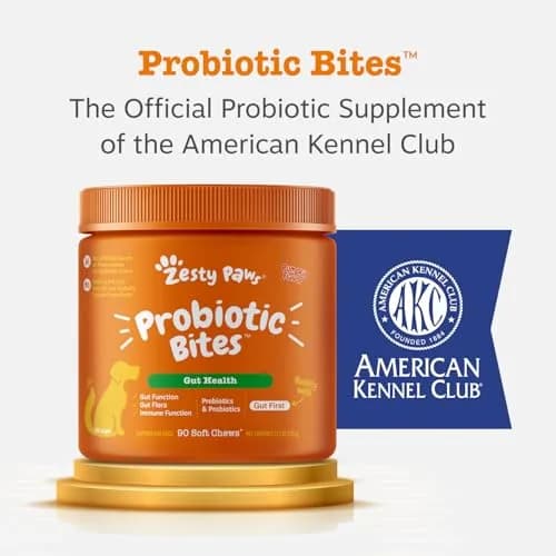Zesty Paws Probiotics for Dogs - Gut Health Soft Chews, Pumpkin, 90 Ct | Supports Digestive & Immune Function thumbnail 8