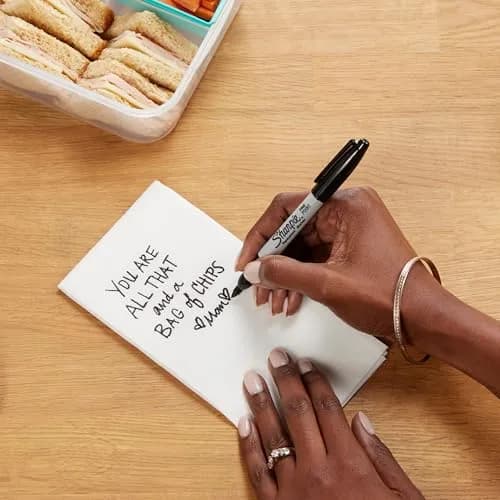 Sharpie Permanent Marker Fine Point Black Ink | 0.5mm (Pack of 1) thumbnail 9