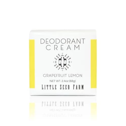 Little Seed Farm All Natural Deodorant Cream - Grapefruit Lemon, 2.4 oz | Aluminum & Baking Soda Free, 24-Hour Freshness thumbnail 1