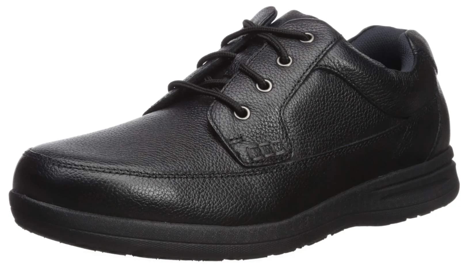 Nunn Bush Cam Oxford Casual Walking Shoe Black Tumbled Leather 9 | Comfortable Men’s Dress Shoe