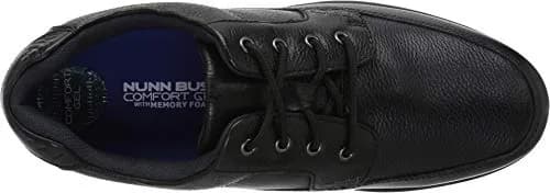 Nunn Bush Cam Oxford Casual Walking Shoe Black Tumbled Leather 9 | Comfortable Men’s Dress Shoe thumbnail 6