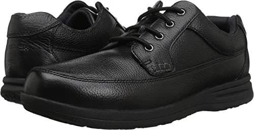 Nunn Bush Cam Oxford Casual Walking Shoe Black Tumbled Leather 9 | Comfortable Men’s Dress Shoe thumbnail 5