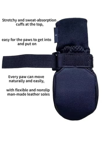 LONSUNEER Paw Protector Dog Boots Small | Breathable, Nonslip, Soft Soles for Daily Walks thumbnail 4