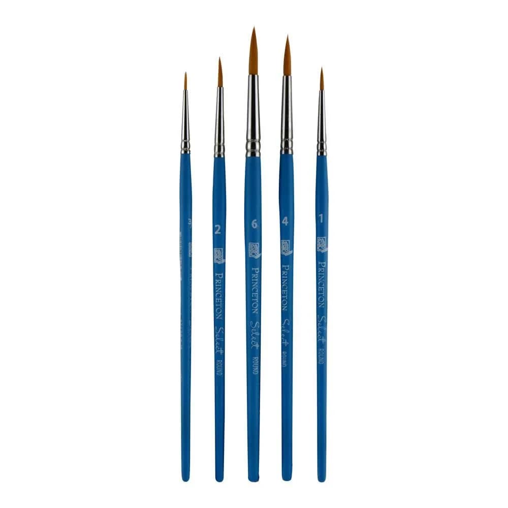 Princeton Select Artiste Brush Set No. 10, Synthetic, 5 Piece | Durable, Comfortable, and Perfect for All Techniques - view 2