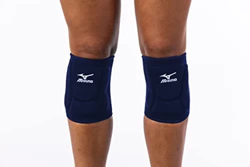 Mizuno LR6 Volleyball Knee Pads Small Navy | 6.75 inch Sleeve Length for Full Coverage thumbnail 2