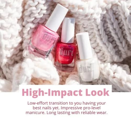 duri Nail Polish 0.5 Fl Oz | Wedding Vows Pastel Pink, Glossy Finish, Fast Drying, Vegan, Made in USA thumbnail 6