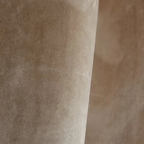 Cherry Home Velvet Curtains Set of 2 Sand Color | Room Darkening Blackout Drapes (52x63 inches) thumbnail 7
