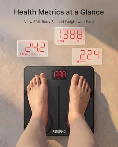 RENPHO Smart Body Fat Scale 180 kg (400 lbs) | FDA Approved & Syncs with Fitness Apps thumbnail 2