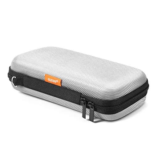 GLCON Small Tech Zipper Bag Organizer, Silver Shockproof EVA Carrying Case | Compact & Durable thumbnail 1