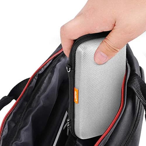 GLCON Small Tech Zipper Bag Organizer, Silver Shockproof EVA Carrying Case | Compact & Durable thumbnail 7