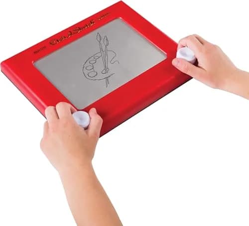 Etch A Sketch Classic Red Drawing Toy | Iconic Mechanical Toy for Ages 3+ thumbnail 3