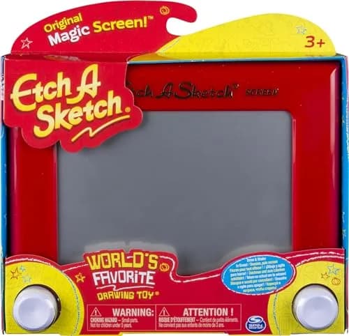 Etch A Sketch Classic Red Drawing Toy | Iconic Mechanical Toy for Ages 3+ thumbnail 1