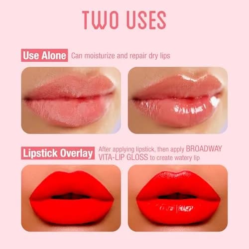 Ruby Kisses Broadway Vita-Lip Clear Lip Gloss 5 Pack (2.35 ml / 0.08 Fl Oz) | Ultra-Hydrating & Soothing Formula with Vitamin Oils thumbnail 7