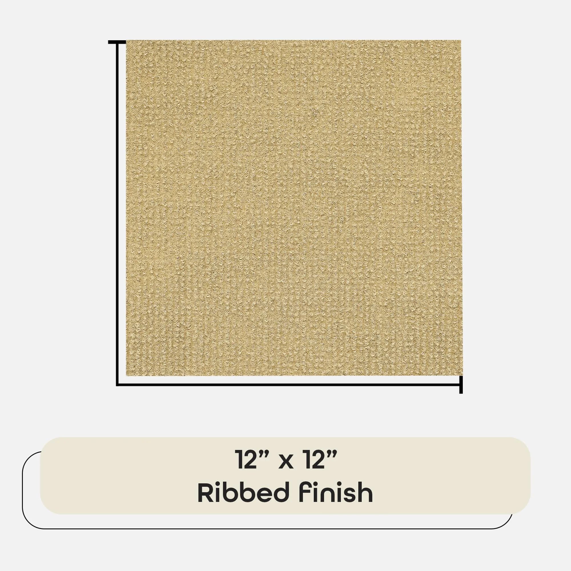 Nexus Peel & Stick Carpet Tiles 12x12 Inch (30x30 cm) Tan | 12 Sq Ft Coverage Pack - view 3