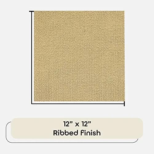 Nexus Peel & Stick Carpet Tiles 12x12 Inch (30x30 cm) Tan | 12 Sq Ft Coverage Pack thumbnail 3