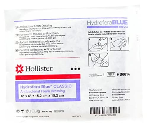 Hydrofera Blue Foam Dressing Without Border 6 x 6 in (15.24 x 15.24 cm) | FDA Approved Professional Healthcare thumbnail 1