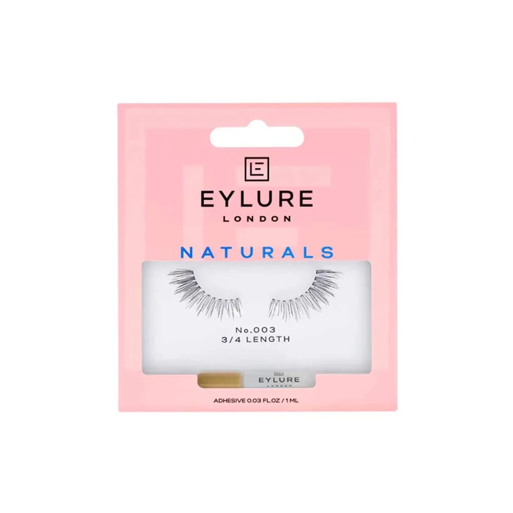 Eylure Naturals Accent No. 003 Reusable False Eyelashes | Lightweight & Natural Look — Black