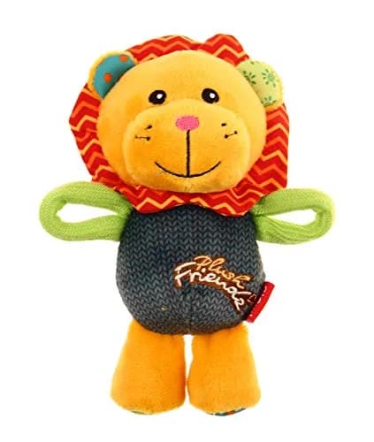 Gigwi Plush Friends Puffy Animal Lion | 24cm Soft Toy for Dogs & Kids thumbnail 3